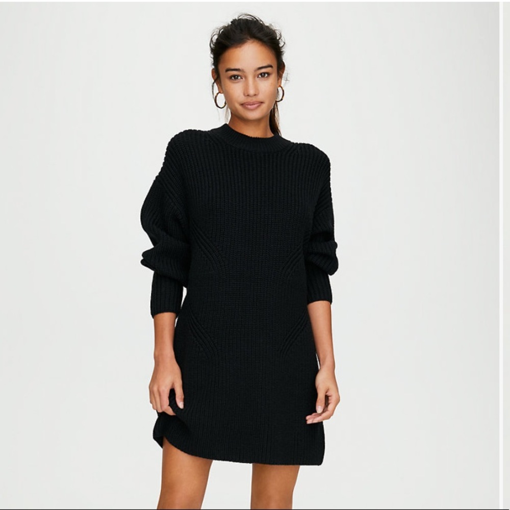 ISO! Aritzia Requiem Black Sweater Dress